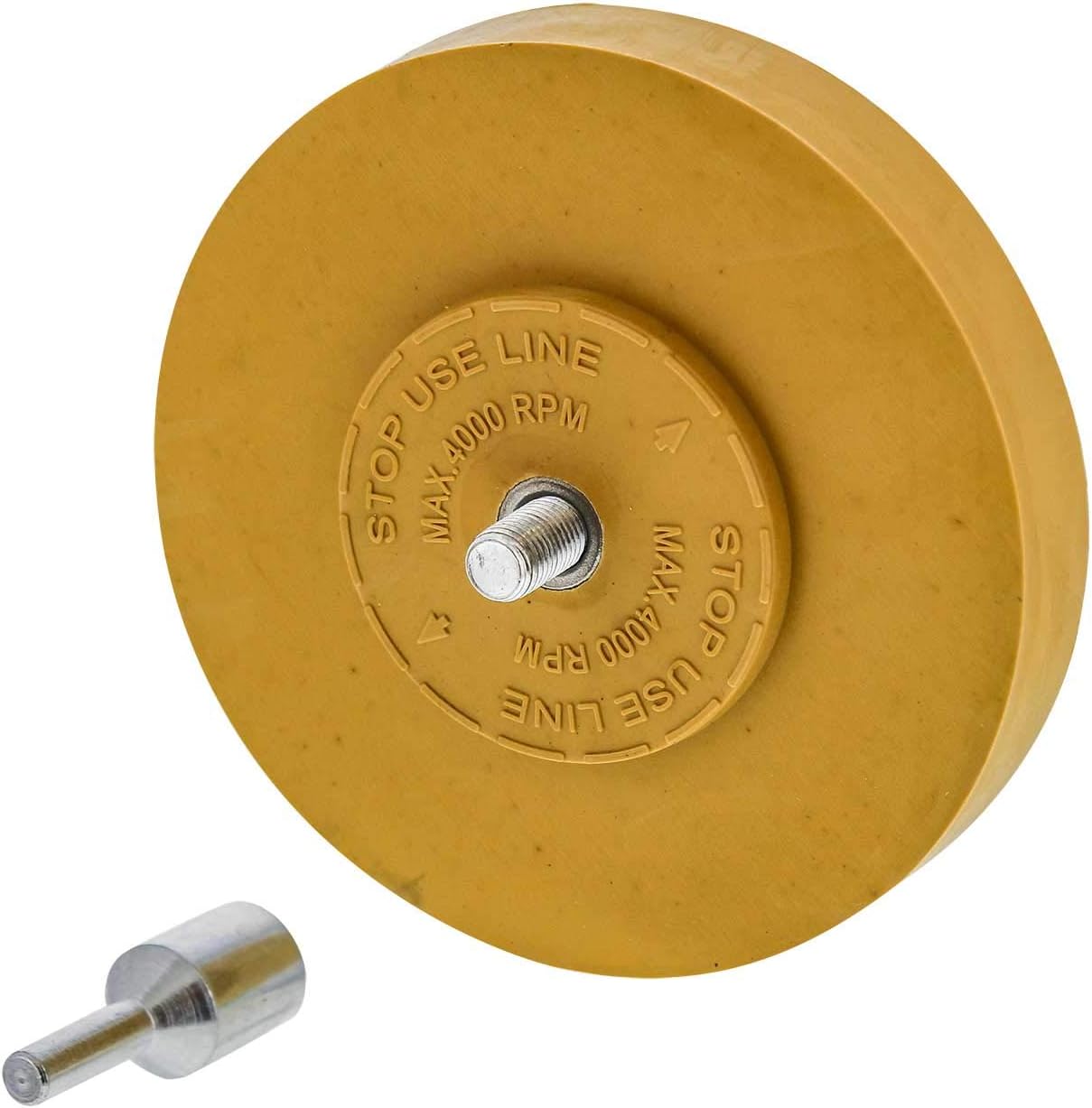 Rubber Eraser Wheel,Decal Remover Eraser Wheel 4 inch Pad with Drill