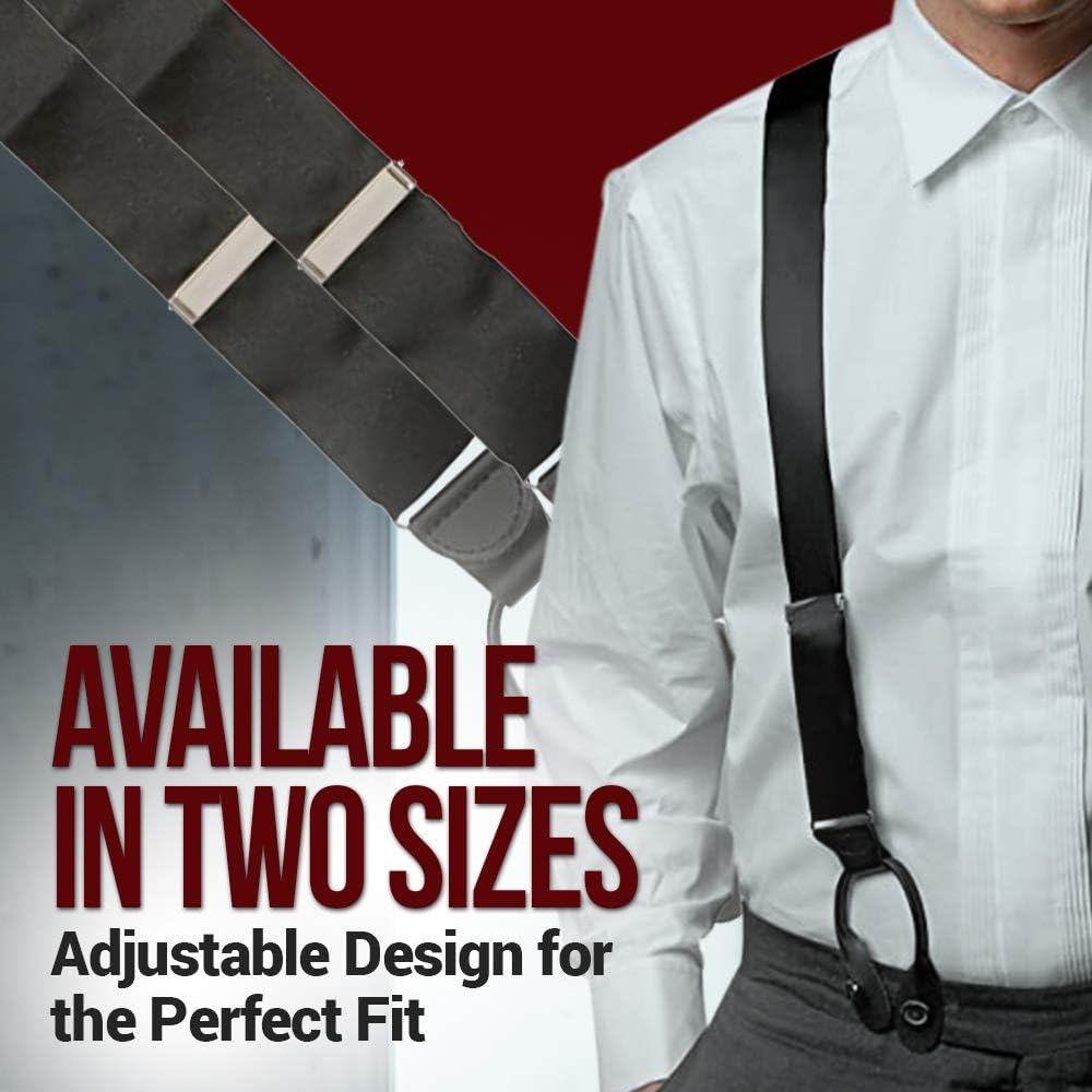 HOLD'EM 100% Silk Suspenders For Men Y-Back Button End Made in USA – Many Colors and Designs - Image 5