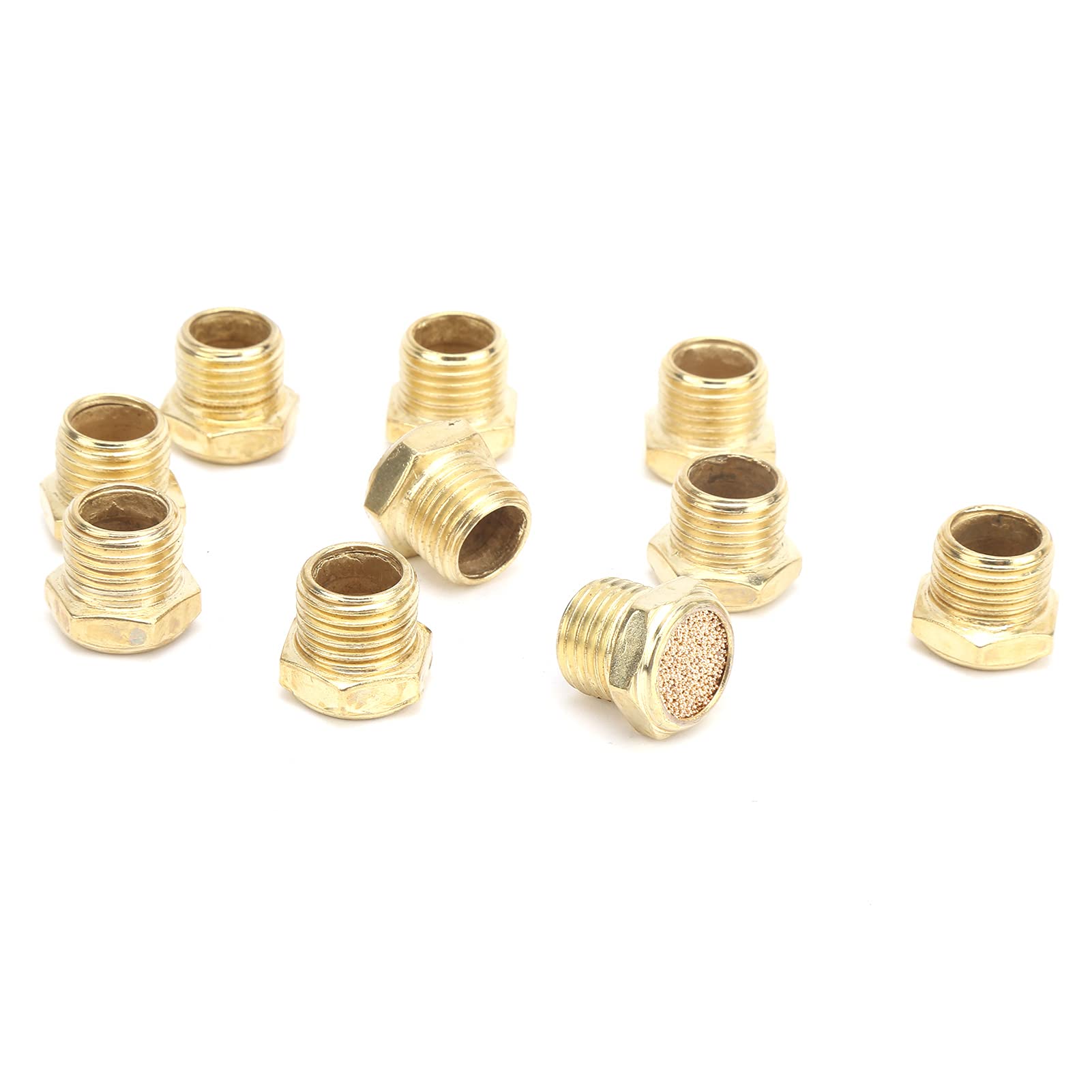 Silenziatore pneumatico in ottone da 50 pezzi G1/2 che riduce efficacemente il rumore per cilindri, valvole, utensili d'aria