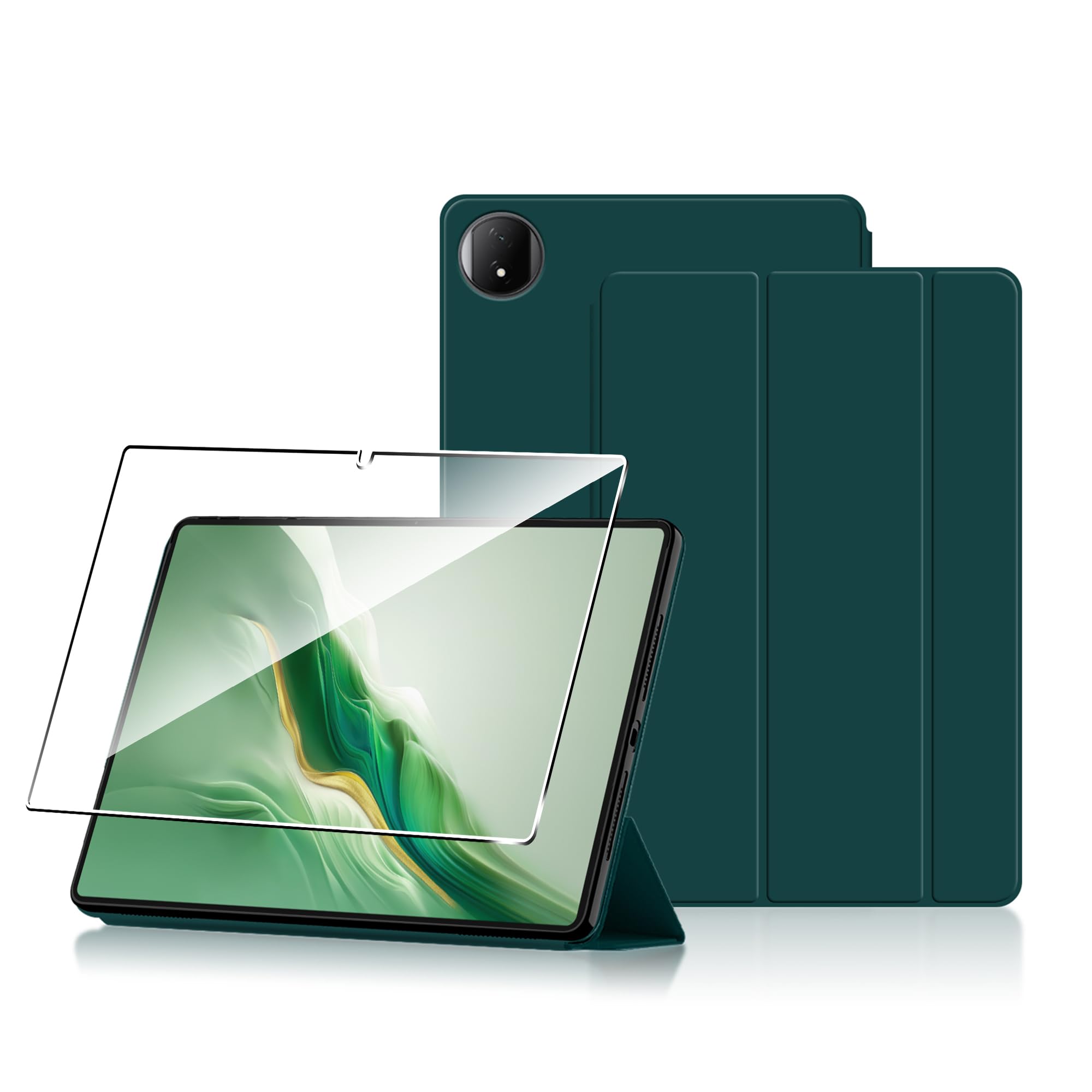 Coque Honor Magic Pad 2 en cuir de qualité supérieure avec vitre de protection écran robuste
