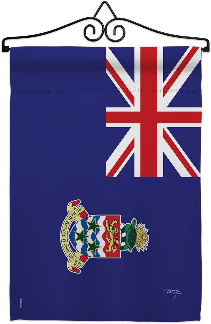 Cayman Islands Garden Flag Set Wall Hanger Regional Nationality Nation International World Country Particular Area Small Decorative Gift Yard House Banner Double-Sided Made In USA 13 X 18.5