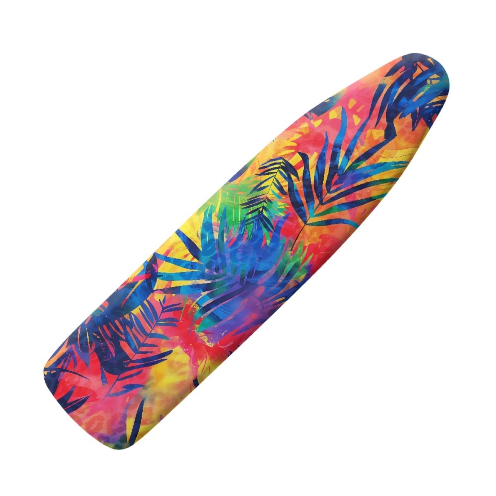 Ironing Board Covers Colorful Leaves Iron Board Covers and Pad Thick Resist Scorching and Staining Thick Easy Fit Iron Cover Adjustable Elastic Rope Ironing Boards Cover 140x50cm