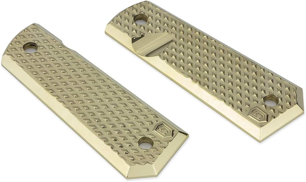 Phase 5 1911 Grips - Polished Brass