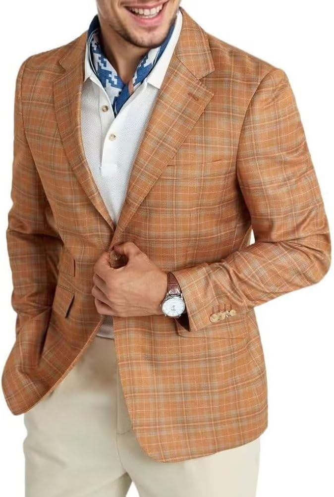 Mens Blazer Slim Fit Stripes Casual Two Buttons Sport Coats Lightweight Mens Business Notch Lapel Suit Jacket Mens Blazer Slim Fit Stripes Casual Two Buttons Sport Coats Lightweight Mens Business Notch Lapel Suit Jacket