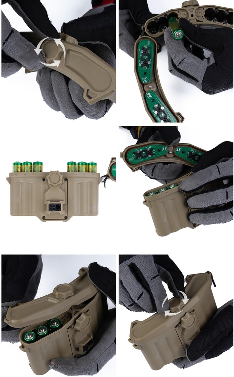 Fast Helmet Modular Kit: ARC Rail Mount LED Flashlight Dual Signal Lights for Airsoft Outdoor Training Security Activities