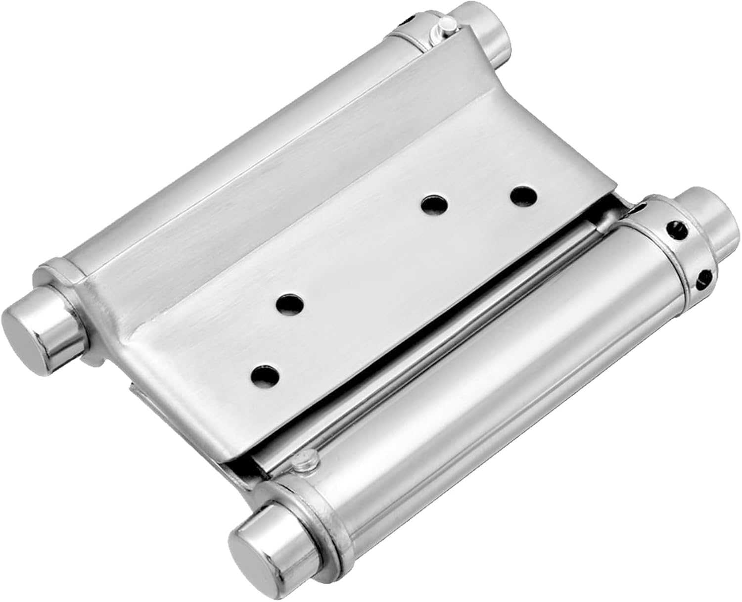 METALLIXITY Double Action Spring Hinges (3''), Stainless Steel Self