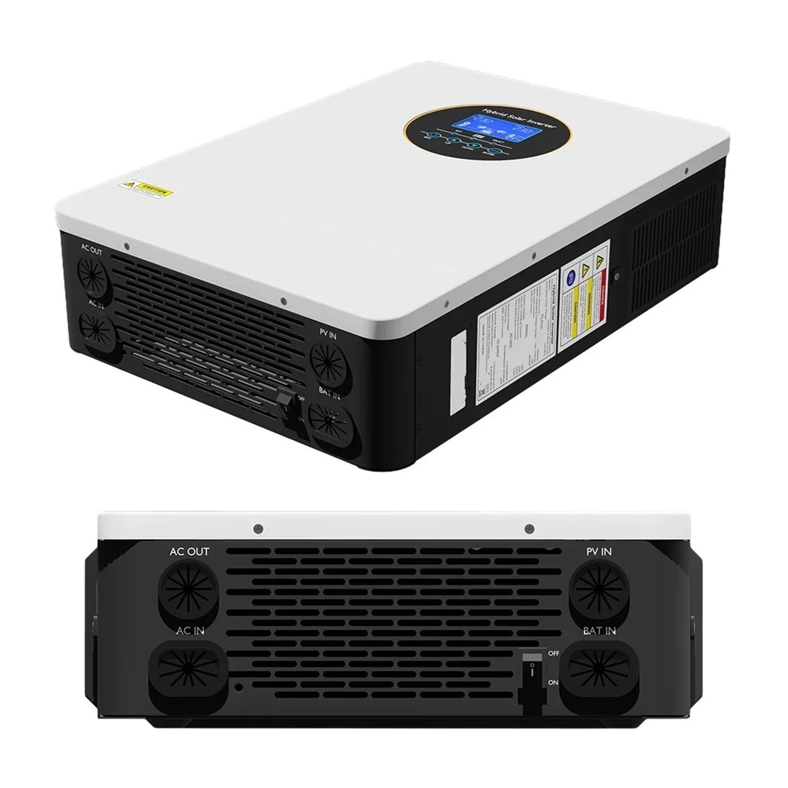 Onduleur Hybride Solaire 3kw 5kw, 24/48V, monophasé 120V, Hors réseau, avec 100a-120a Max PV 300V(3KW 24V)
