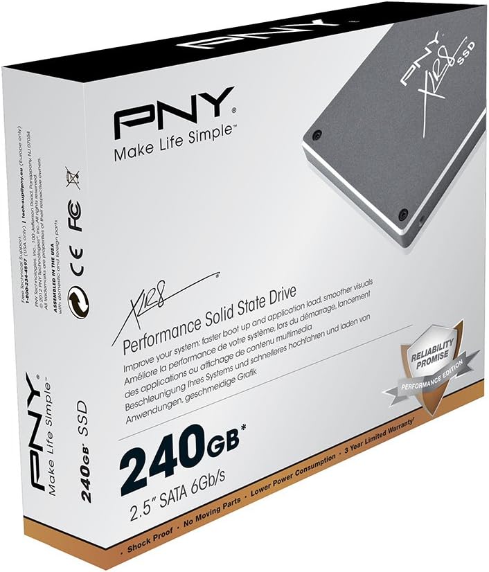 PNY XLR8 SATA 240GB 6Gbps 2.5-Inch Solid State Drive SSD9SC240GMDA-RB