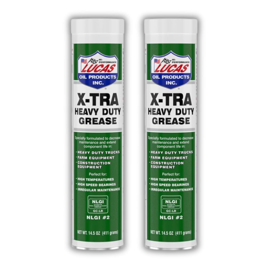 Extra Heavy Duty Grease 10330 – 14 oz Tube | Waterproof, Extreme Pressure, High Temp Polyurea Grease for Automotive, Industrial, Marine, Agricultural & Off-Road Applications | 2 Pack Special