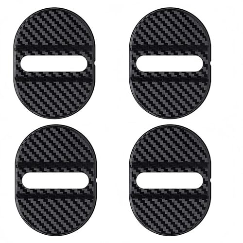 Car Door Lock Cover Compatible with Hyundai Grand i10 i20 i30 (Fastback N), Car Door Latch Guard Cover Waterproof Rust-Proof Protector Car Interior Decoration Accessories,Black