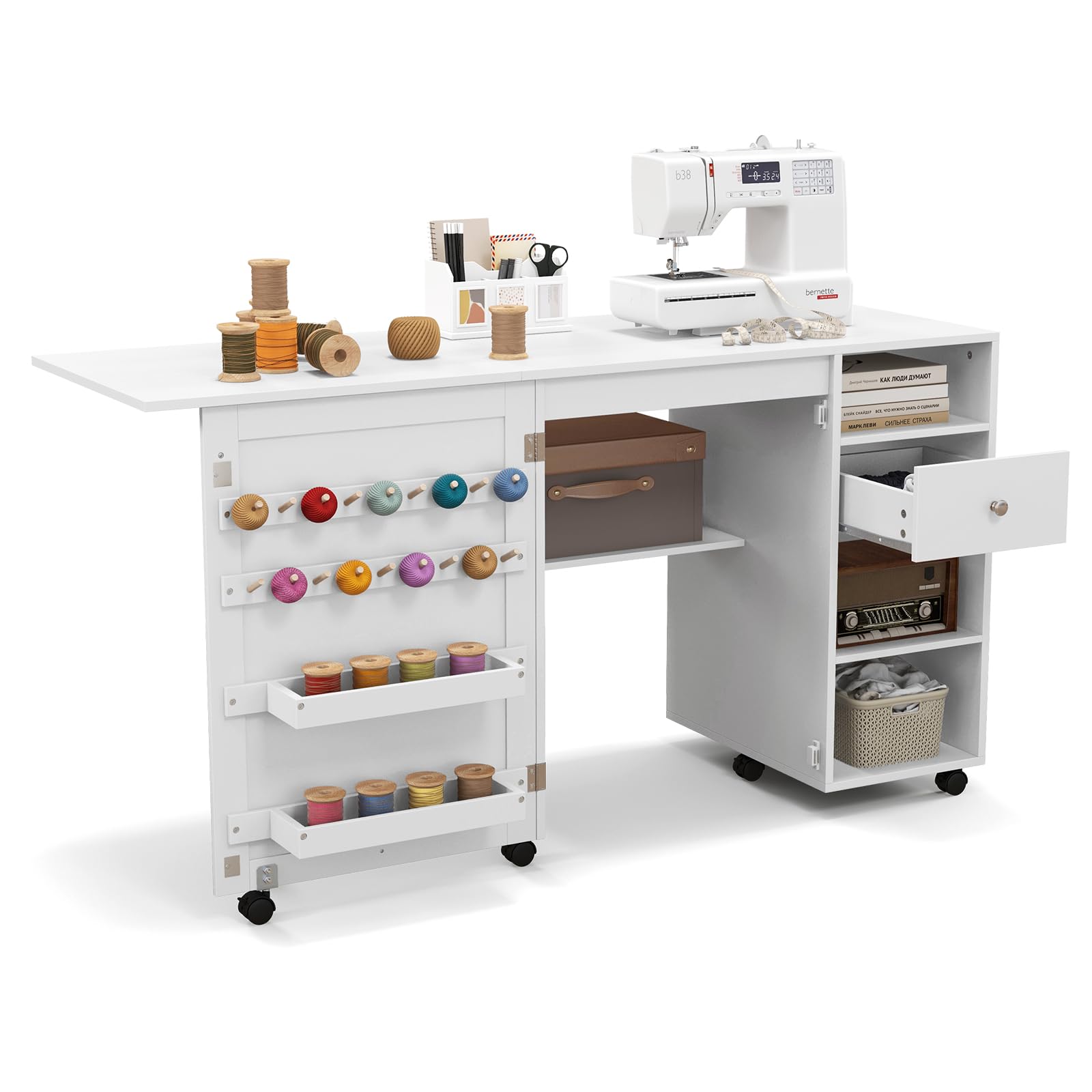 Naaitafel met tegels in de stijl van H. Wegner | €395