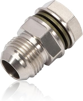 10AN Turbo Oil Pan Drain Plug Adapter | Replaces 315-04301-010/31504301010 | Bolt-on, drill & tighten | Heavy-duty iron for high heat/pressure