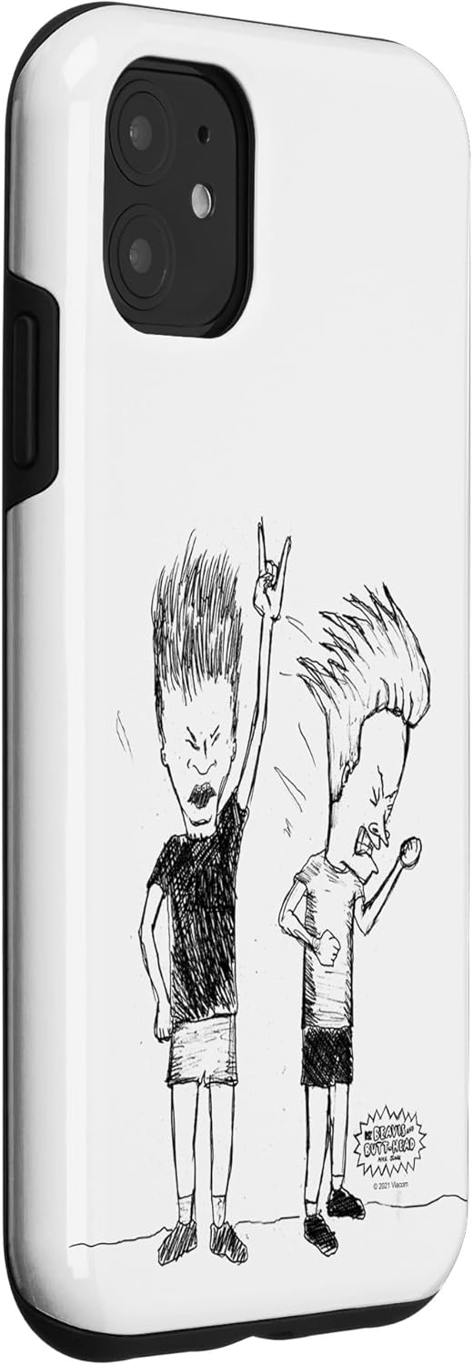 Beavis and Butt-Head Rock On Sketch Case for iPhone 11