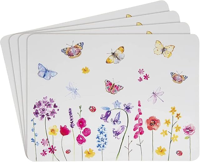 Butterfly Garden Placemats (Set of 4) by Lesser & Pavey
