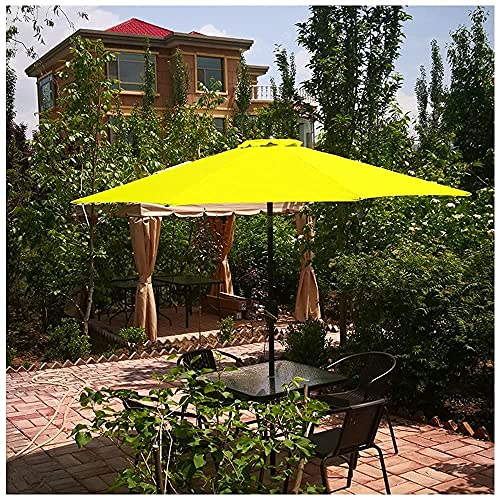 Sombrilla de jardín inclinable azul impermeable con protección UV de 2,25 m 3