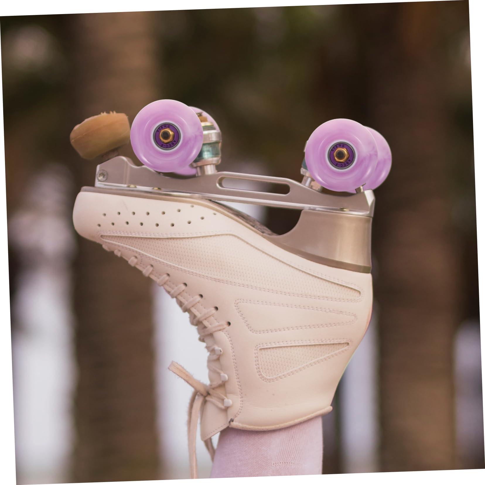 BIUDECO 4Pcs Roller Skate Wheels Replacement Durable High Bounce PU Material Lightweight with Bearings for Indoor and Outdoor Skating Mixed