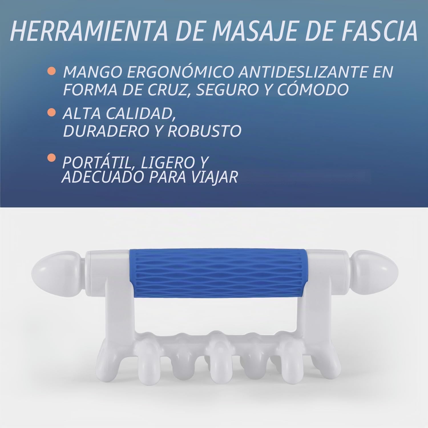 Herramienta de masaje de fascia, lanzador de fascia para celulitis, puntos de activación, relajación muscular, herramienta de liberación miofascial de mano para cada parte del cuerpo