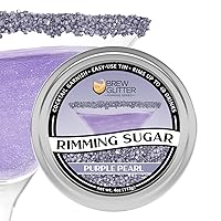 Vista 26 de Brew Glitter - Azúcar con borde verde (113g, 1x lata de barra) Adorno para cócteles y refrescos