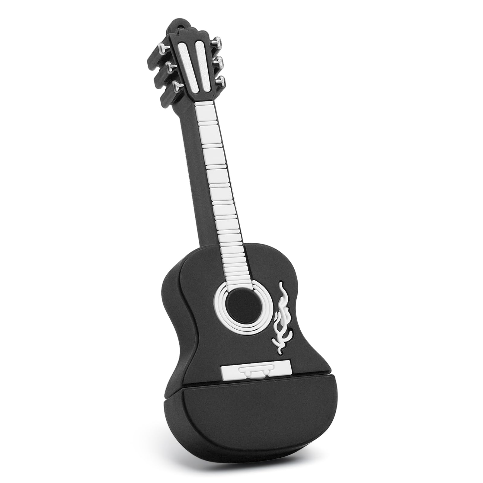 64GB USB Flash Drive Memory Stick Guitar Shaped Pendrive for External Data Storage, Silver-image-40