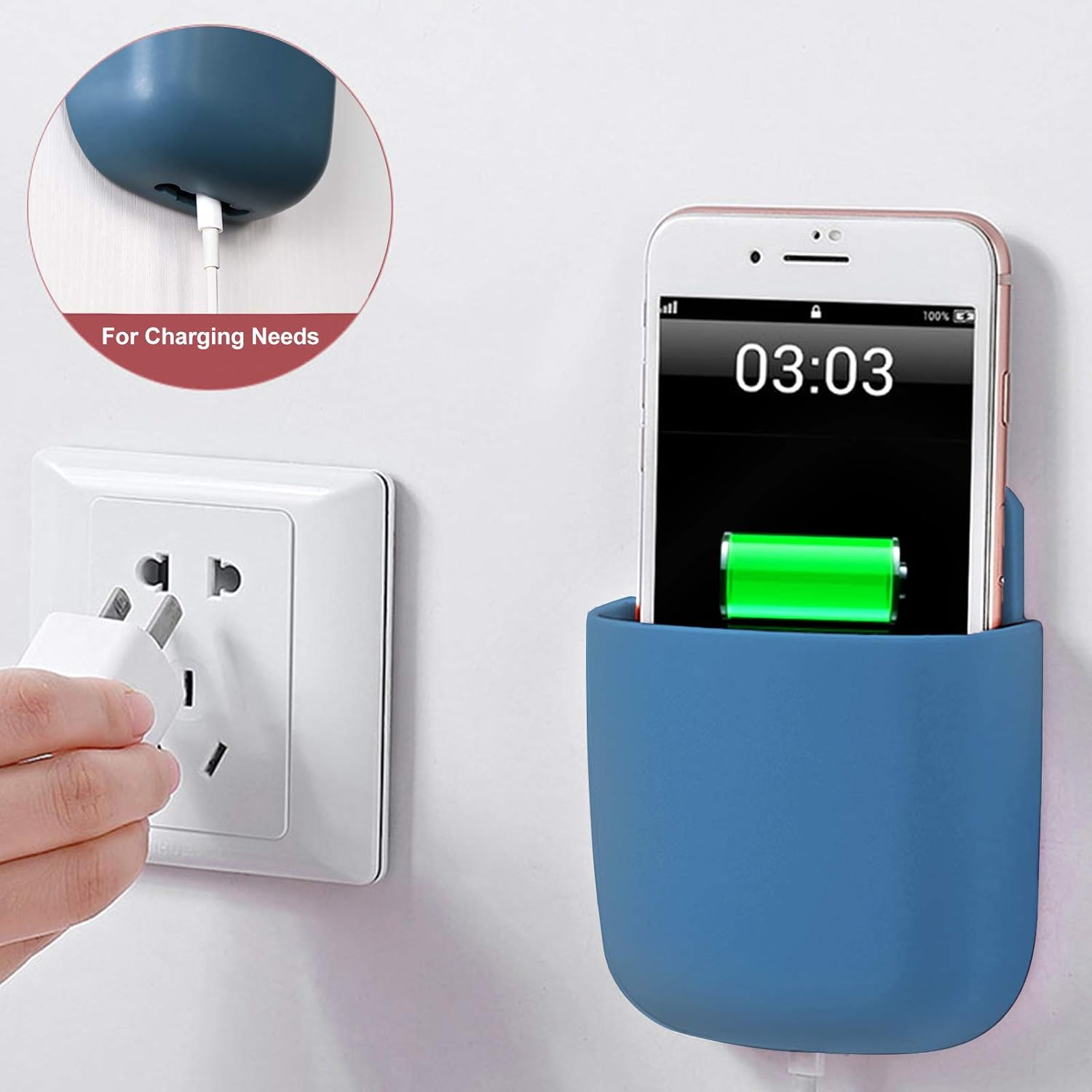 Remote Control Holder Wall Mount Drill-Free Adhesive Remote Holder for Pen/Pencil/Marker/Phone Charging Storage Stick Wall Organizer for Office Home School 3 Pcs Red : Home & Kitchen