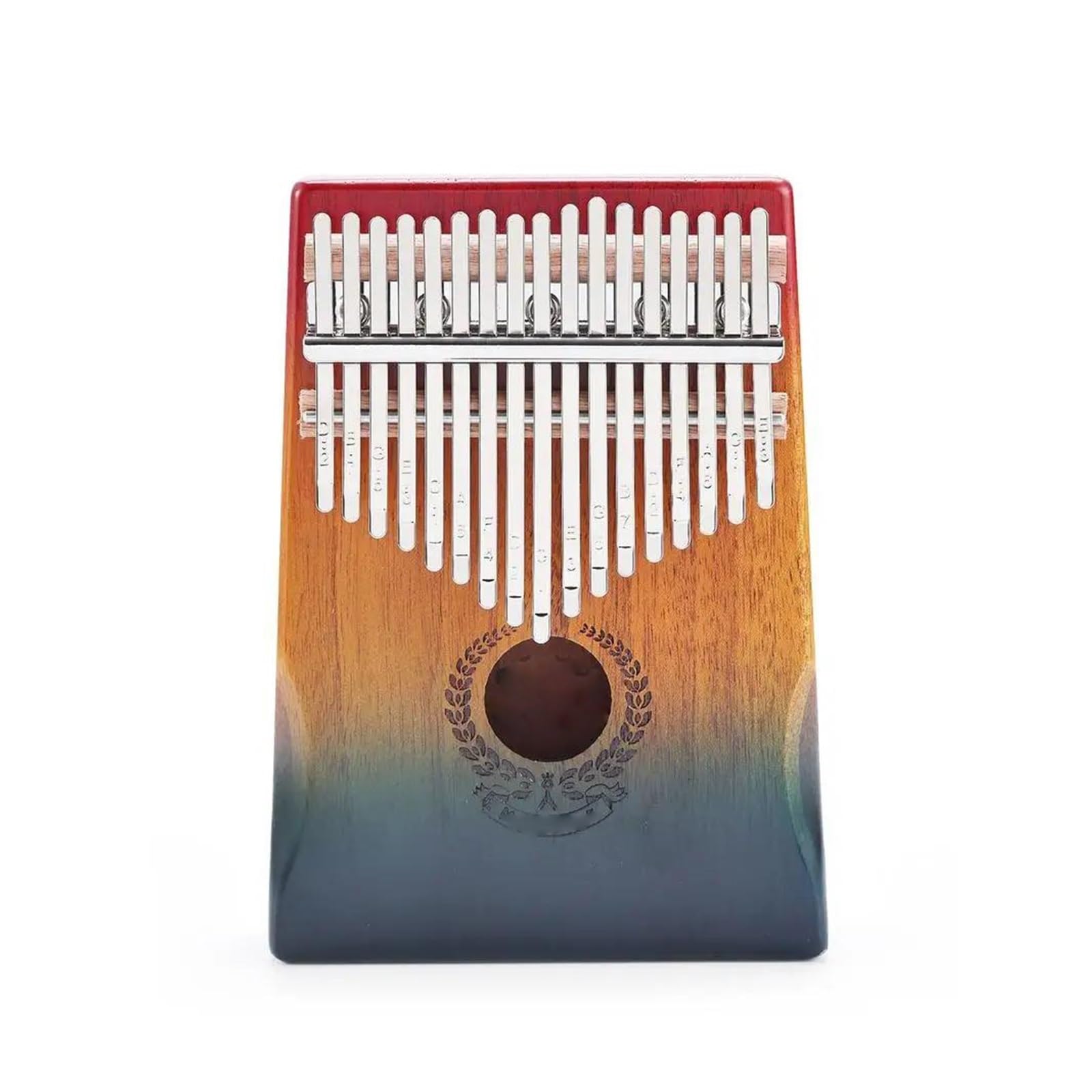 Pianino Kciukowe Kalimba 17-klawiszowa Klawiatura Kalimba Mahoń Thumb Piano Music Mini Finger Piano Instrument Muzyczny Kolor Gradient