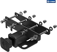 Vista 2 de TYGER Combo de remolque: enganche receptor de 2 pulgadas, arnés de cableado y cubierta de enganche para Wrangler JK 2Dr y 4Dr 2007-2018