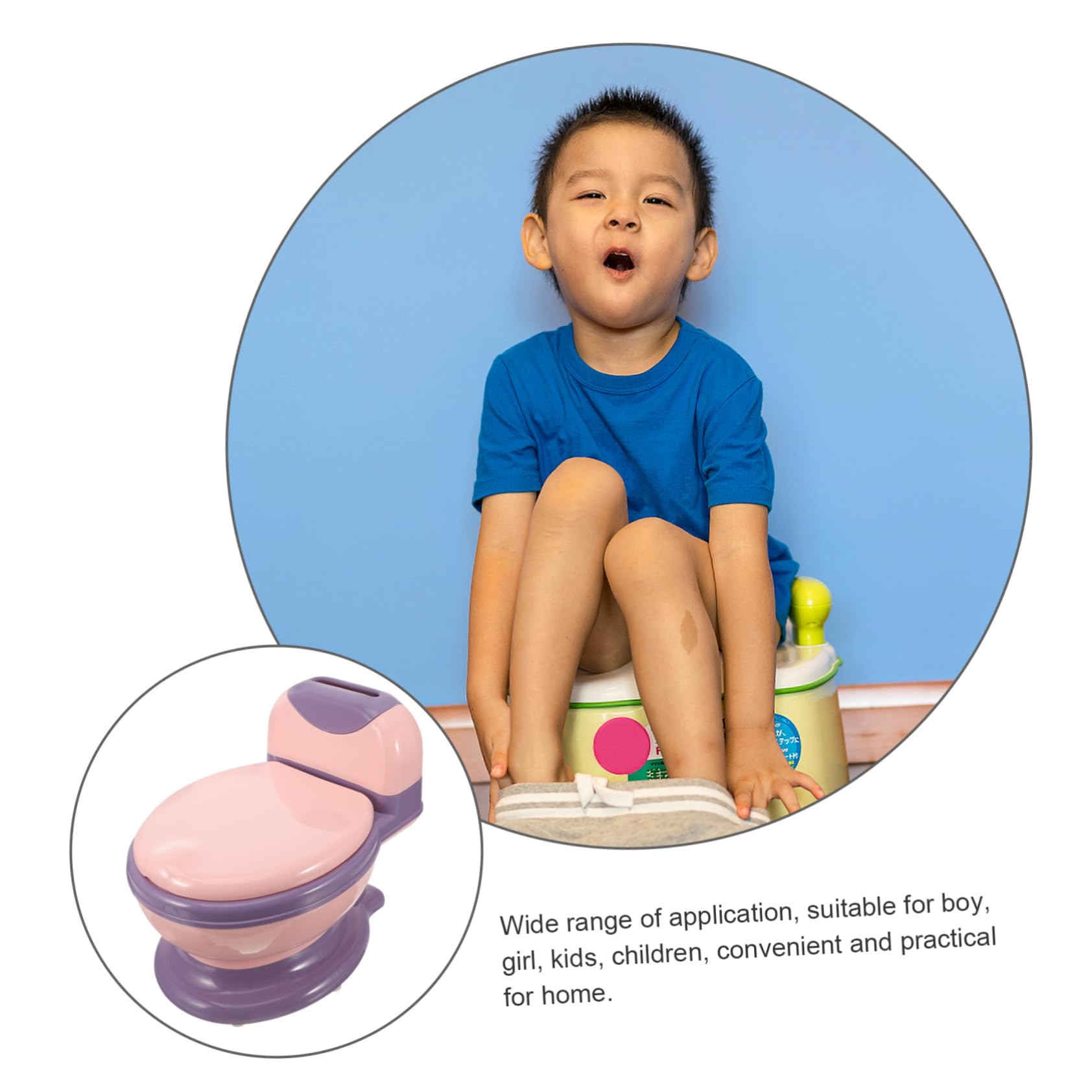 Potty Training Töpfchen Für Mädchen Tragbarer Toilettentrainer Für Mädchen Mit Realistischem Design Einfach Zu Reinigen Für Unterwegs - Leicht Und Praktisch