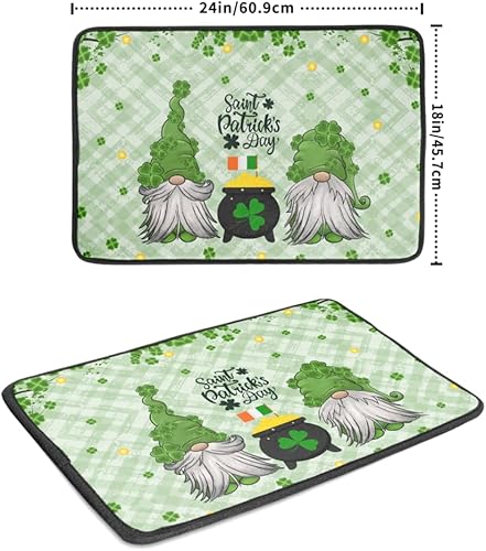Miniatura 2 de Tapete de secado de platos para el día de San Patricio 18 x 24 pulgadas tapete de microfibra absorbente de secado de platos para el hogar cafetería