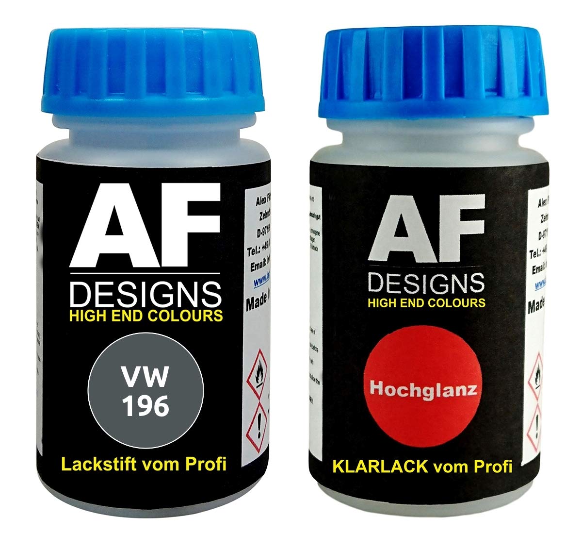 Alex Flittner Designs Bombe Aérosol Compatible Avec VW/Volkswagen Pargasblau B5A Vernis De Base Transparent En Aérosol 400ml