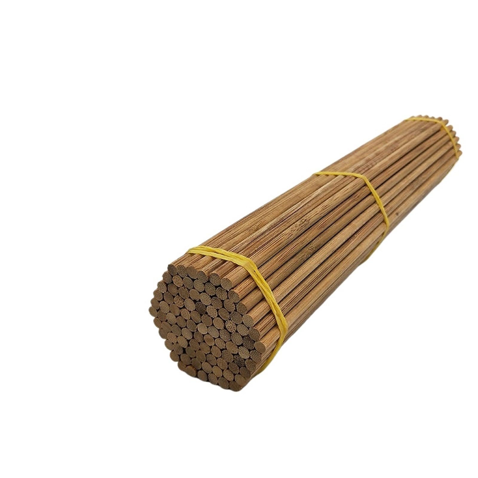 Bâtonnets en Bois Bâtons de bambou ronds et carrés naturels, 100 pièces, matériaux artisanaux de bricolage, Table de sable, modèle de construction, matériaux artisanaux créatifs pour DIY Craft(5mm rou