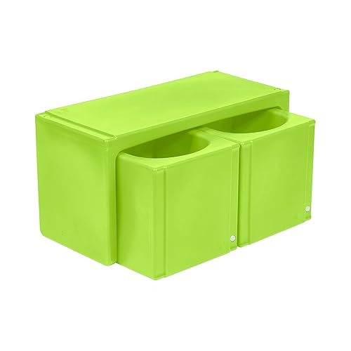 Miniatura 190 de ECR4Kids Tri-Me - Juego de mesa y sillas cubo, muebles multiusos, color azul, 3 piezas Azul,Agua,Negro -,Azul Cian,Verde Fern,Verde,Verde
