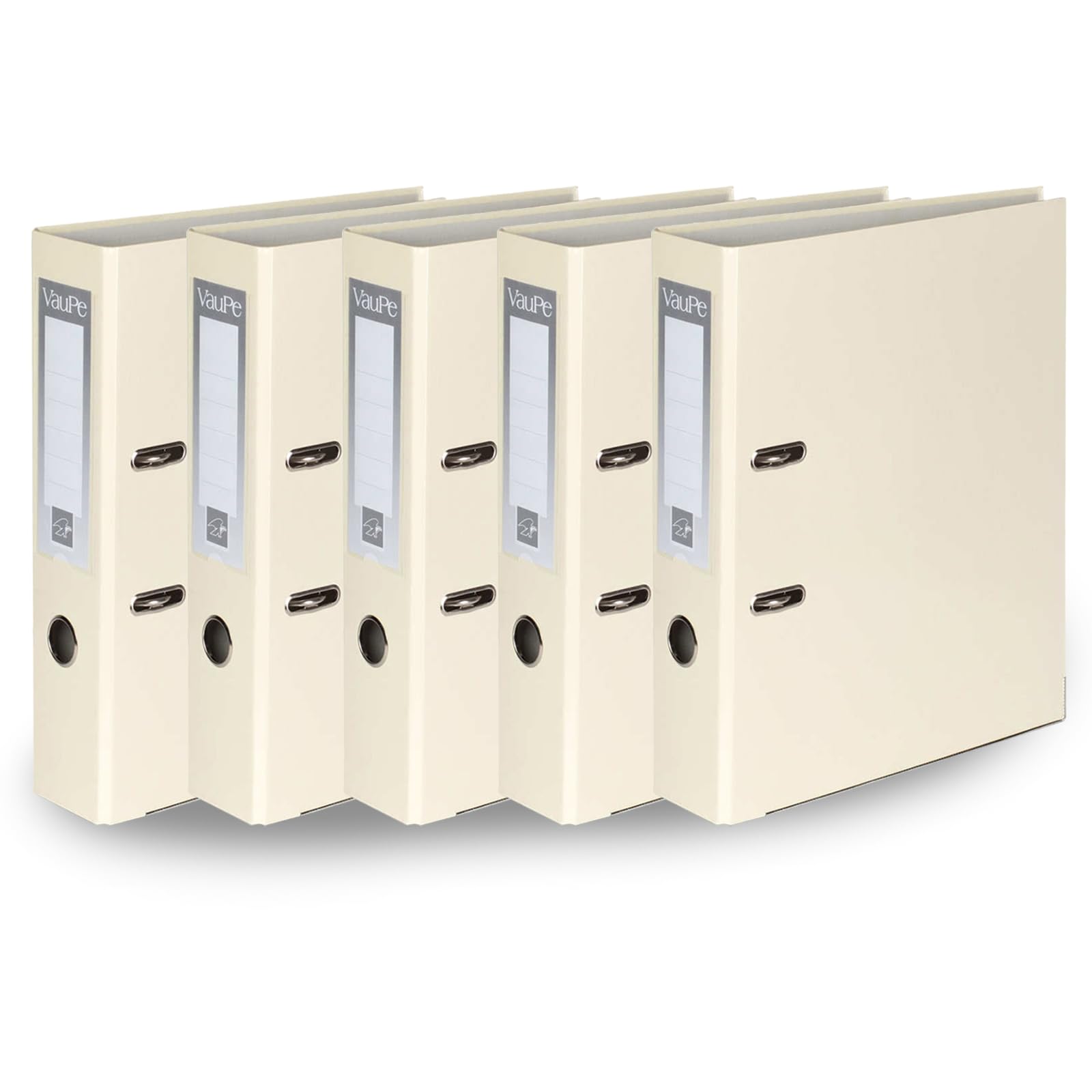 OFFICE CENTRE 5X Vanilla A4 Large 75mm Lever Arch File Folder Metal Edge Strengthened Stationery Document Archive Paper Storage Office School Home Easy Filing System 15 Colour Coding Wide Spine — image 1
