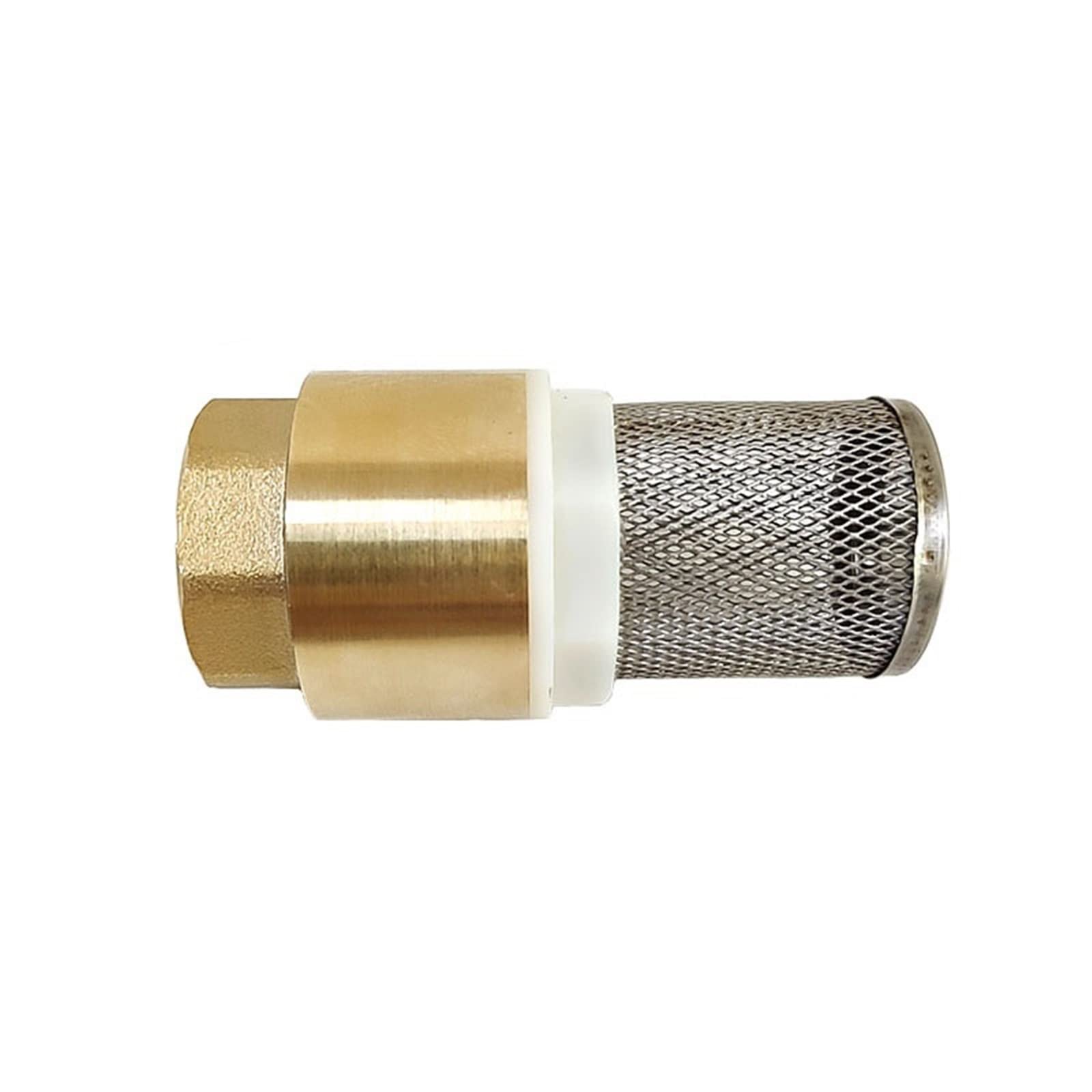 Valvola di ritegno verticale in ottone ad alta pressione da 1 pezzo 1/2 "3/4" 1 "con filtro for pompa 'acqua - Prevenzione affidabile del riflusso(1In)