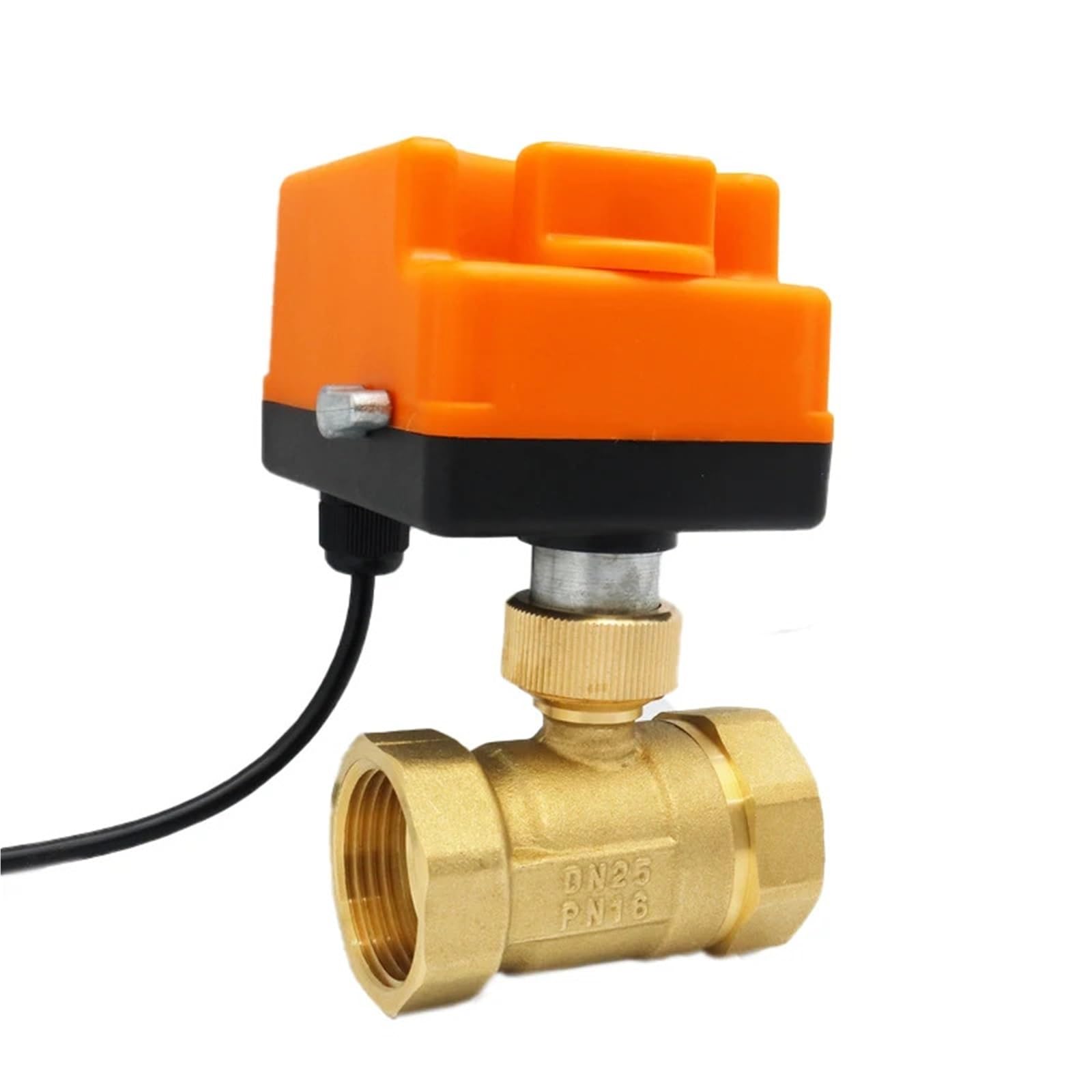 Valvola a sfera motorizzata 1/2" 3/4" 1/2" 220 V 12 V 24 V 3 fili 2 punti di controllo in ottone con interruttore manuale 1 pezzo(1-1/2",220VAC)
