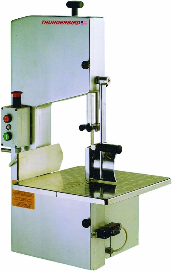 Thunderbird TMS-2200 1 HP Bone/Meat Saw Table Top, 220-volt, Stainless Steel