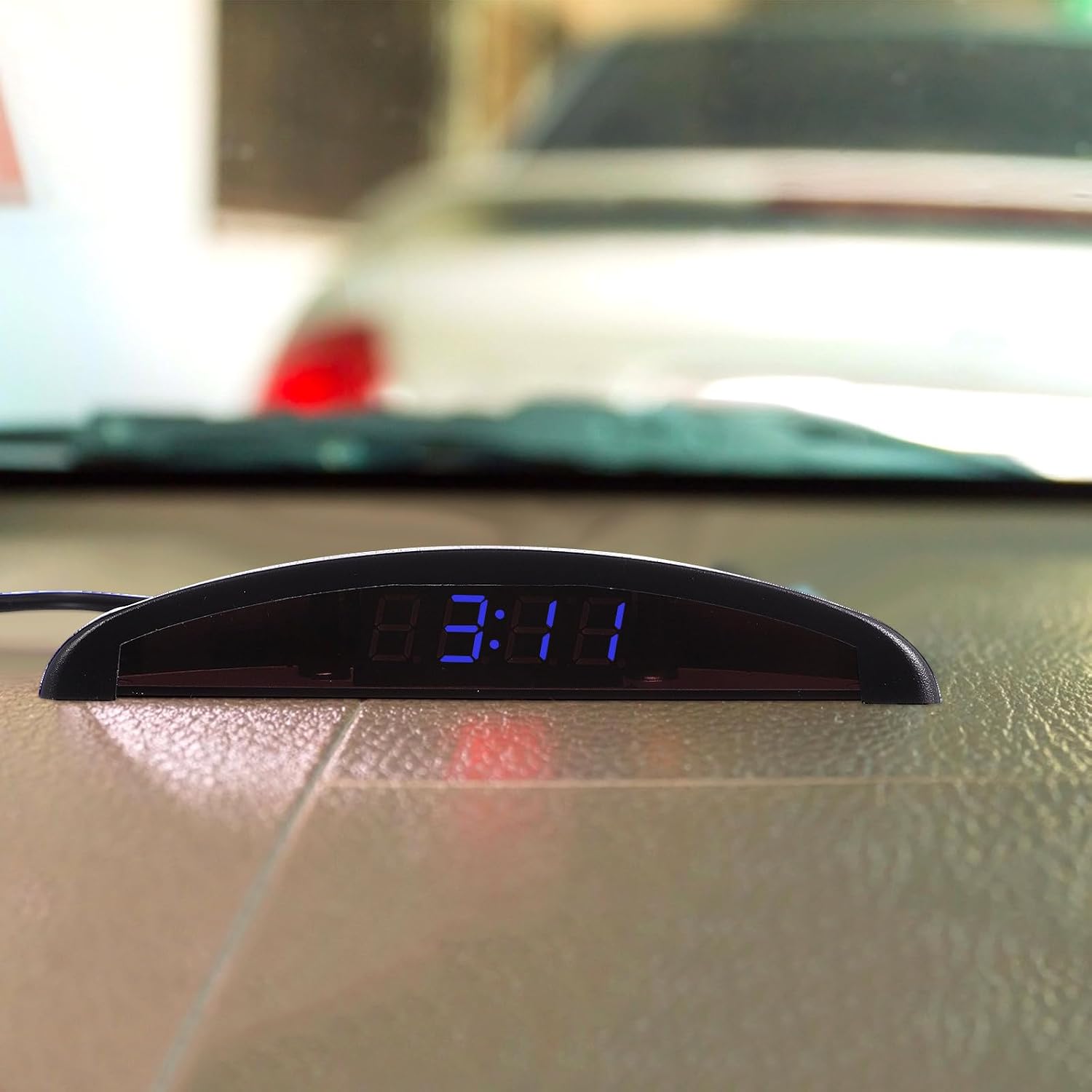 Vehicle Electronic Clock with LED Display for Car Interior