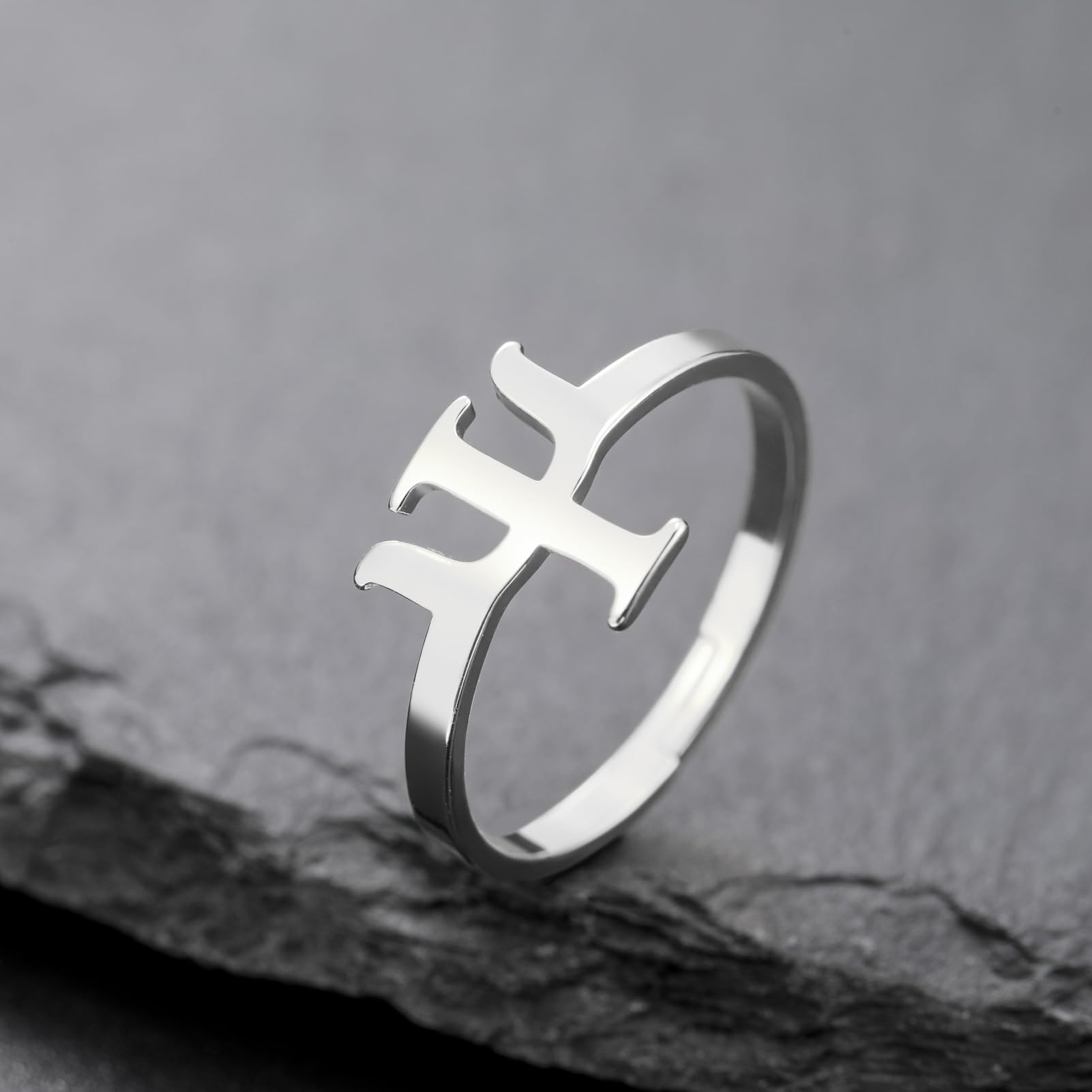 EUEAVAN Collana con simbolo Psi Lettera greca Alfabeto Psicologia Psichiatria Ciondolo Gioielli con simboli medici Regalo per psicoterapeuti e psicologi per donne e uomini (argento