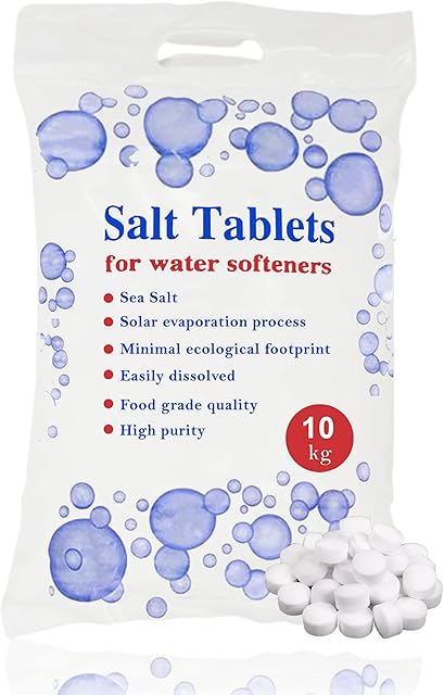 HSD 10 Kg Salt Tablets | Water Softener | Food Grade | Compatible to All Water Softener Machines 100% Genuine British Salt Tablet, Tablet Salt of Premium Quality (1)