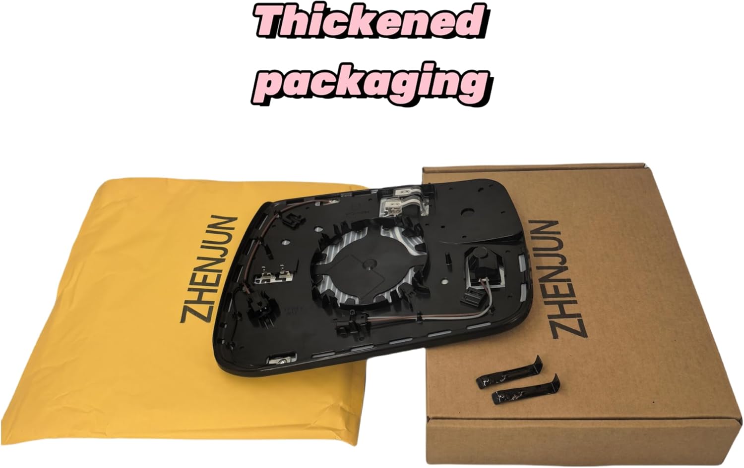 Driver side Mirror Glass Replacemnet For Dodge Ram 1500 2500 3500 (2019-2025),Heated, Blind spot,Autodimming,W/Backing Plate (LH),Compatible With OE:68402095AA.