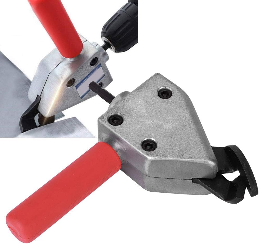 Power Sheet Metal Shear Electric Drill Cutter Head Bit Sheet Metal Cutting Attachment for Electric Drill Pruner Shears Metal Sheet Cutter Head Tool