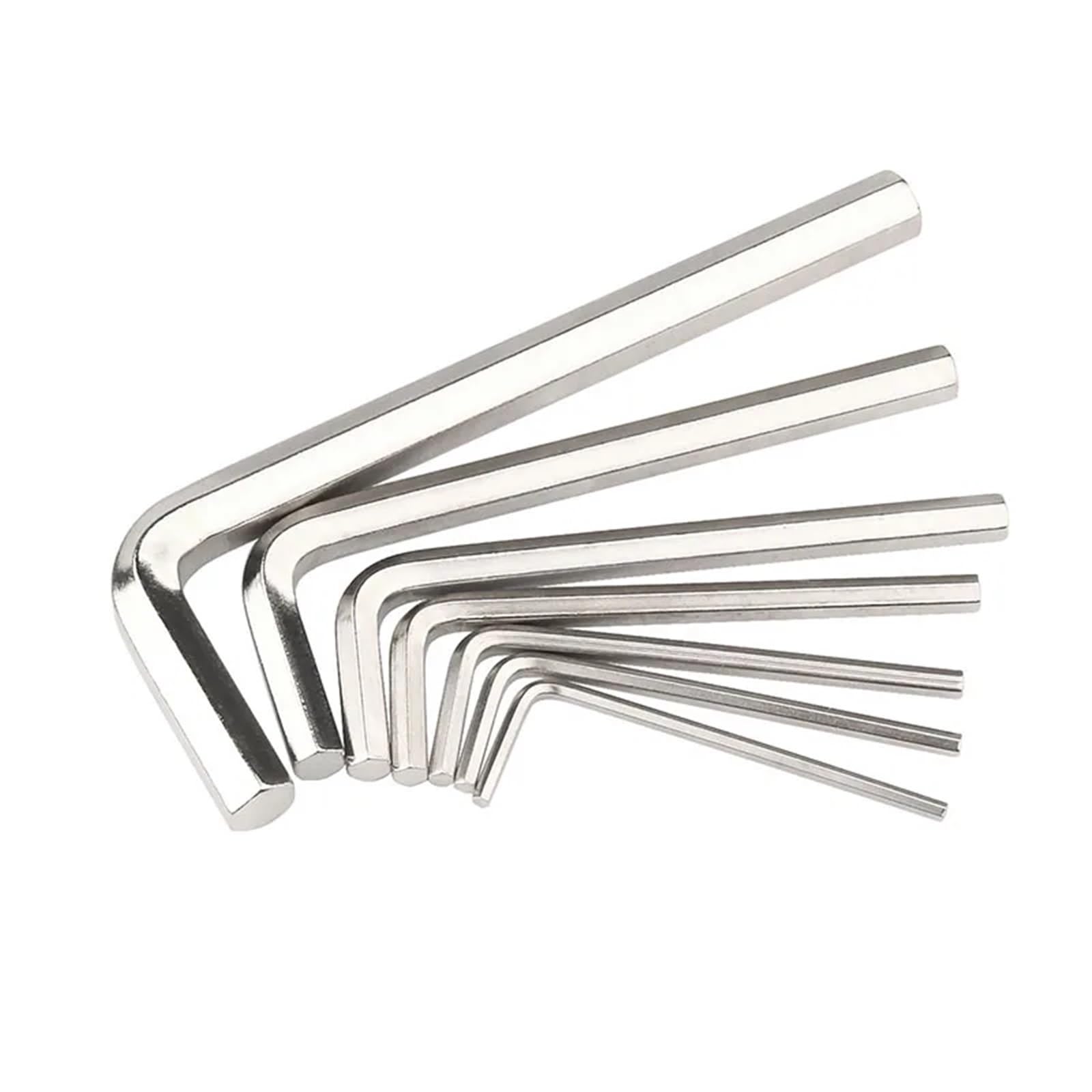 DAJGRHE Hex Wrench Set L Shaped Hex Keys Nickel Plated Single Flat-head Hexagonal Screwdriver(1pcs,M10)