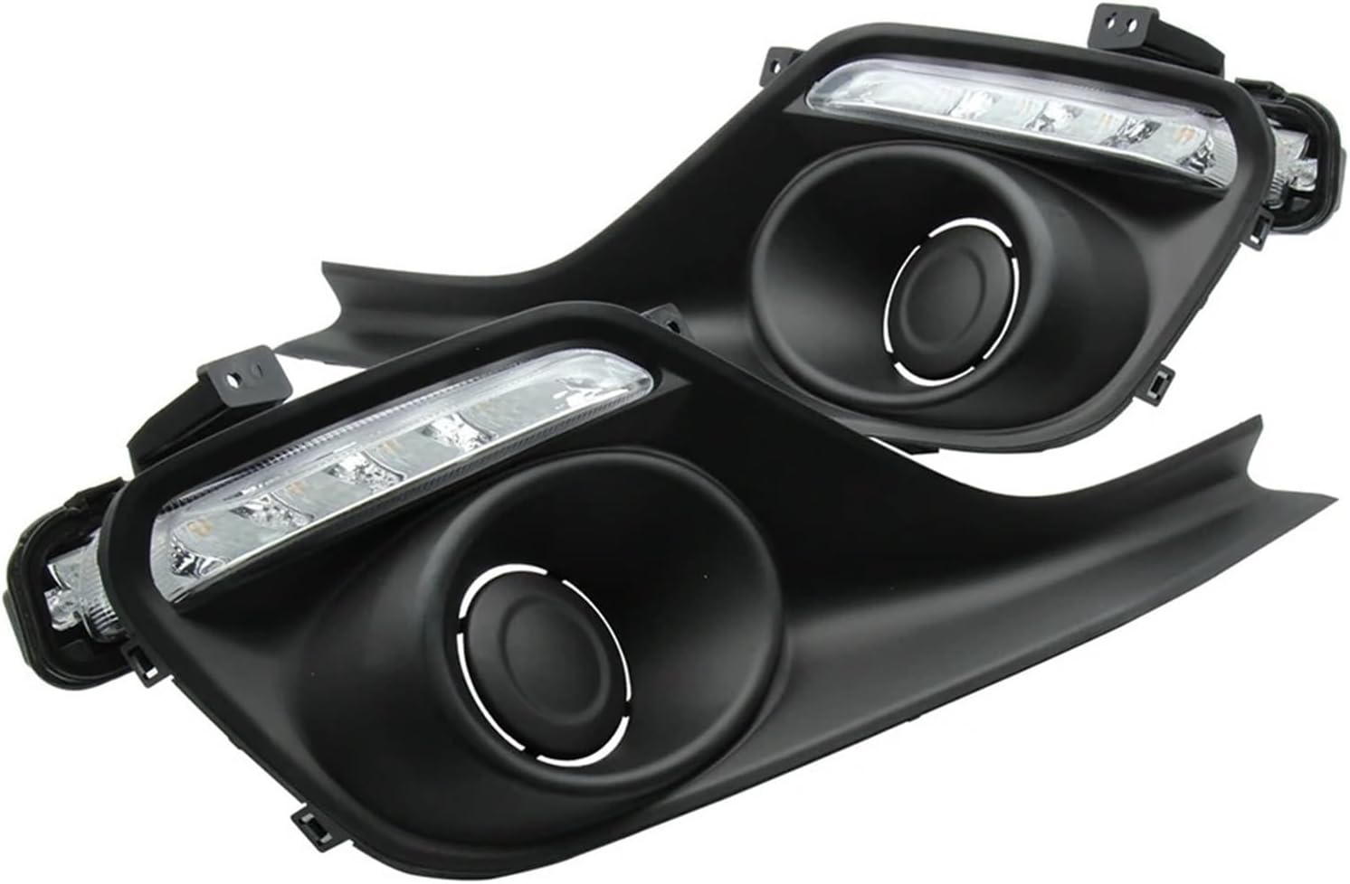 スズキ用スイフト 2017 2018 2019 フロントバンパーデイタイムランニングライトデュアルカラー車 D 【フロントサイドバックミラーターン】