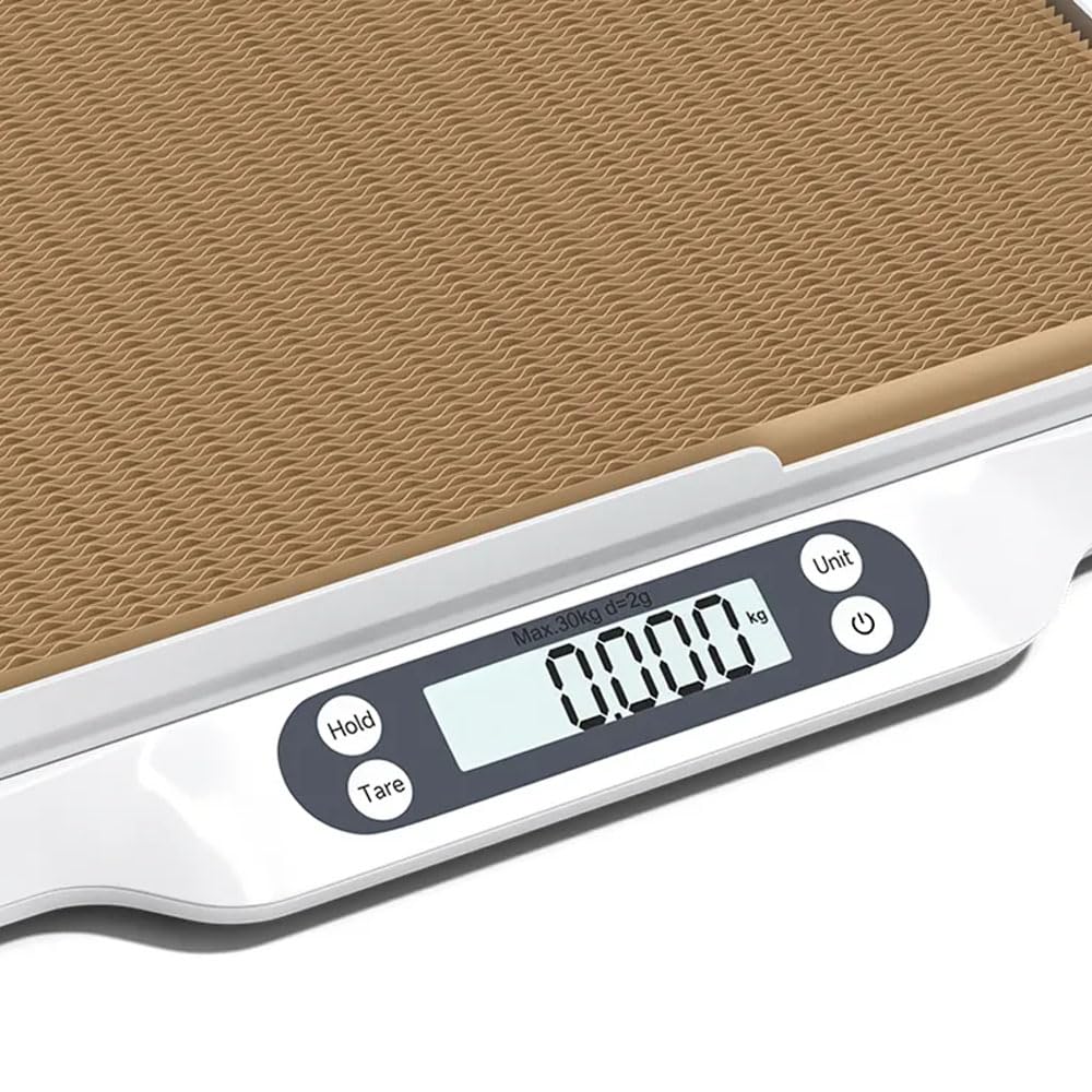 Bilancia per alimenti LCD multifunzione, bilancia digitale per piccoli animali, bilancia per animali domestici con piano per graffiare i gatti, capacità fino a 66 libbre, misurazione accurata, lunghez