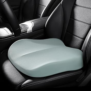 Adult Booster Car Seat Cushion, Wedge Memory Foam Pad for Driving Seat, Effectively Increase Height by 3.94 inch 10cm, Car Travel Accessories for Long Trips Blue