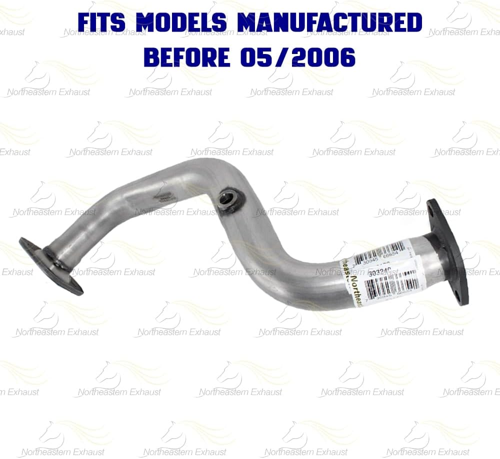 Exhaust Front Pipe Compatible with Scion TC 2005-2006 2.4L | Stainless Steel | Northeastern Exhaust | Includes Gaskets and Bolt Kit | Direct-Fit Replacement