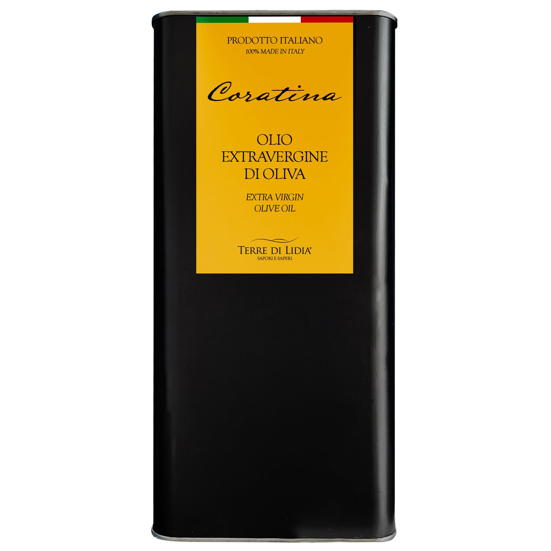Terre di Lidia – Natives Olivenöl Extra Vergine – 5 Liter Kanister – 100% Italienisch – Sorte Coratina – Erste Kaltpressung – Ernte 2025/2026