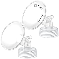 Vista 21 de Maymom Pieza de bomba compatible con Spectra S1, S2 Spectra 9 Plus Breastpump; Incluye brida de boca ancha (Una brida - brida de 18 mm) No es una