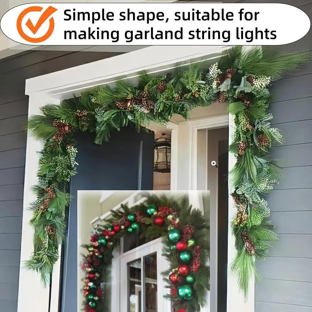 Colgador de corona de Navidad, longitud ajustable, fácil de instalar, sin clavos ni tornillos, estante para guirnalda de puerta delantera para decoración de vacaciones y festivales, decoración del