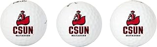 Desert Cactus California State University Northridge Golf Balls 3 Pack Full Color Golf Ball (Design A)