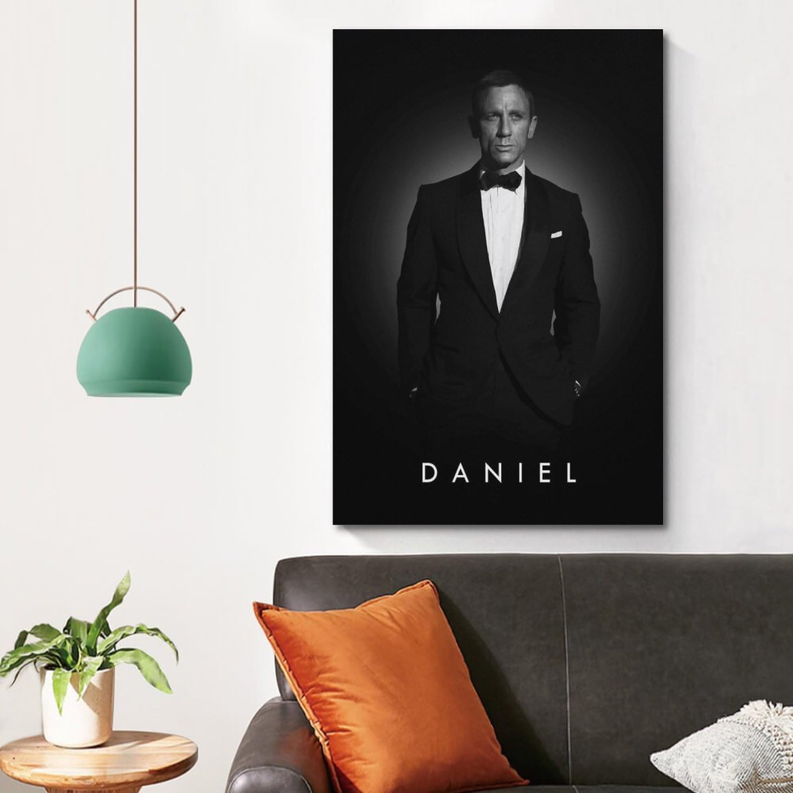 VZRSQZK Poster décoratif sur toile de l'acteur Daniel Craig - Décoration murale moderne pour chambre à coucher - 40 x 60 cm VZRSQZK Poster décoratif sur toile de l'acteur Daniel Craig - Décoration murale moderne pour chambre à coucher - 40 x 60 cm